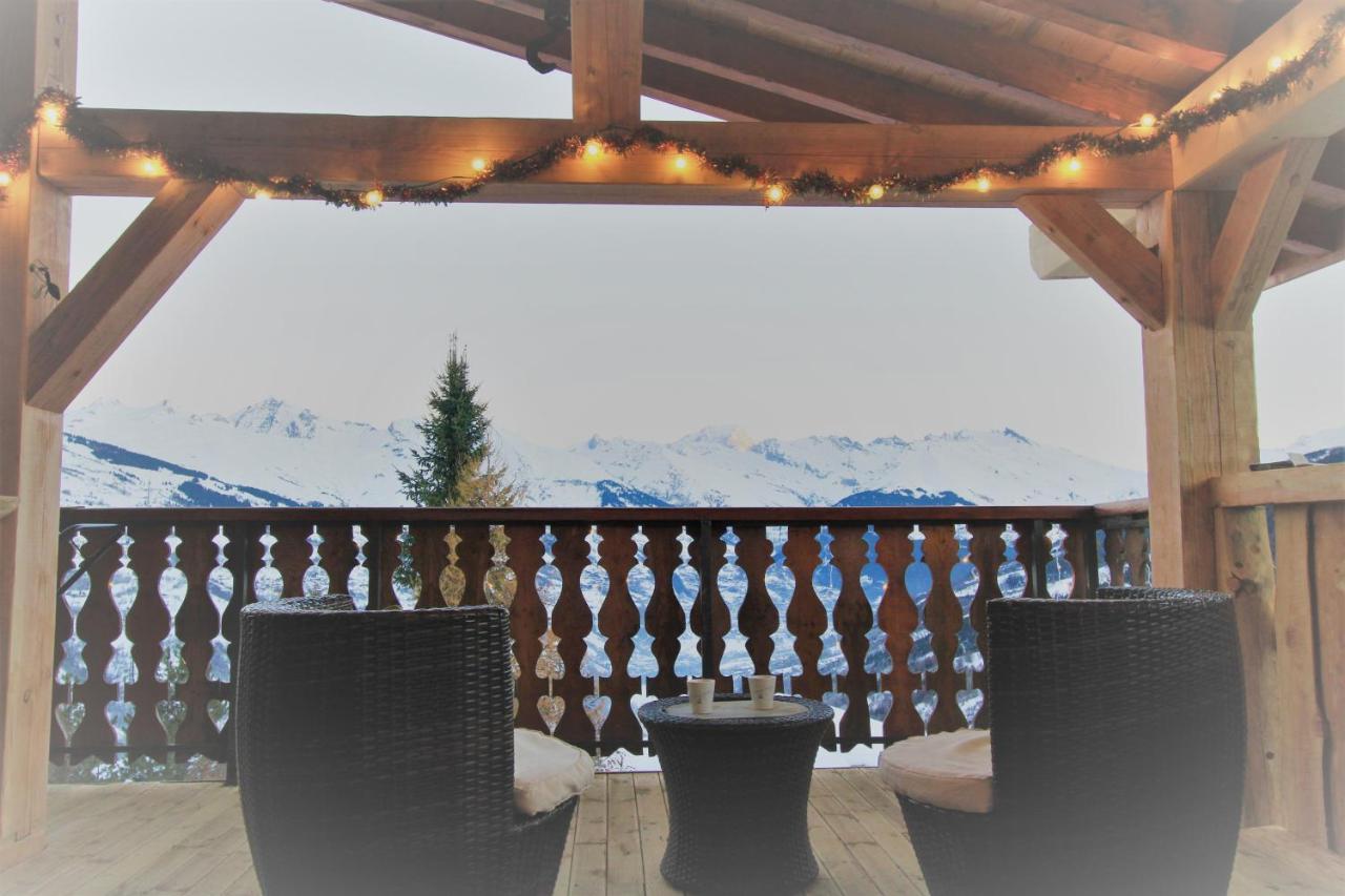 Chalet Miravidi, Montchavin-La Plagne, Jacuzzi & Sauna Exterior foto