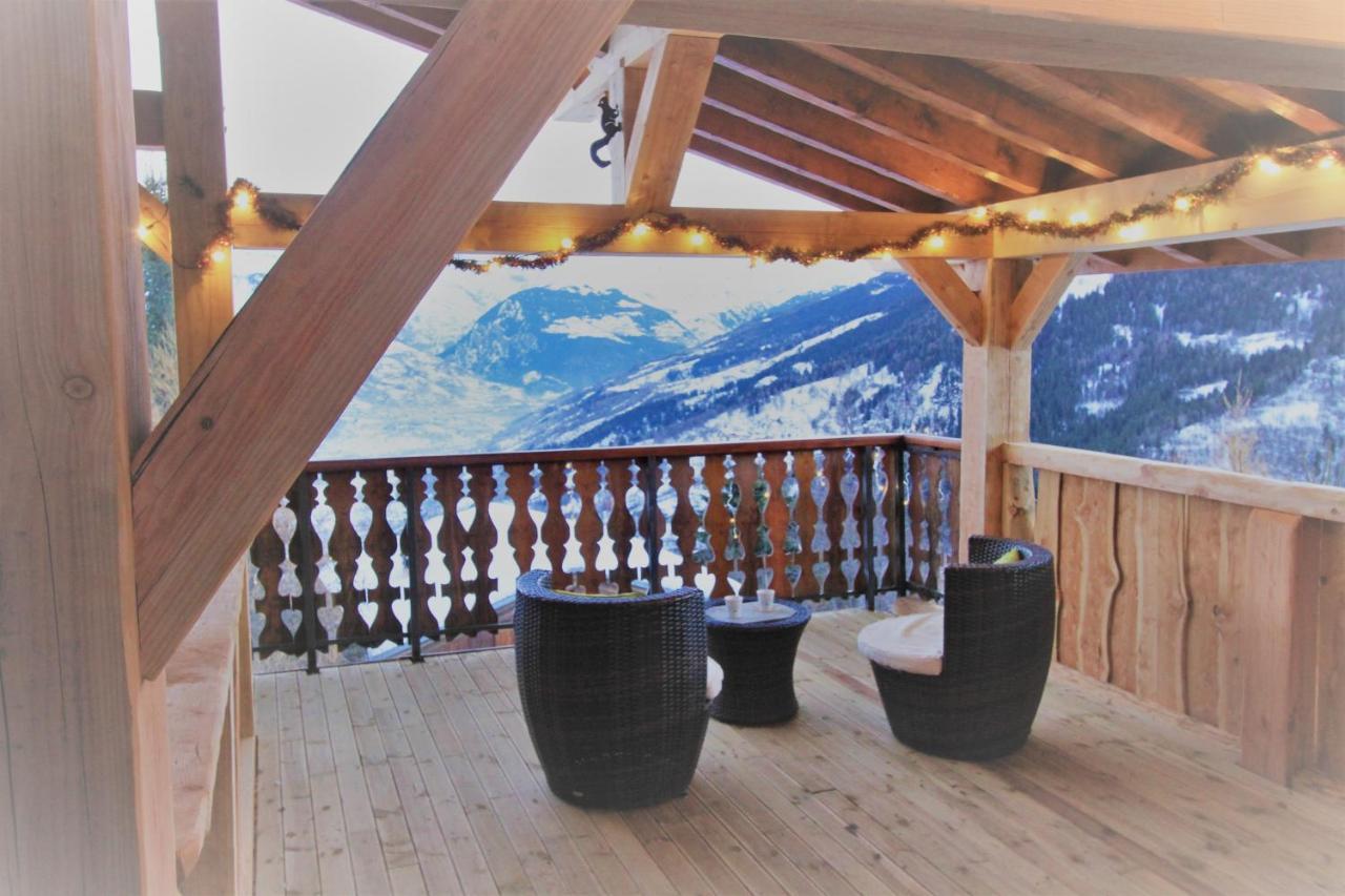 Chalet Miravidi, Montchavin-La Plagne, Jacuzzi & Sauna Exterior foto