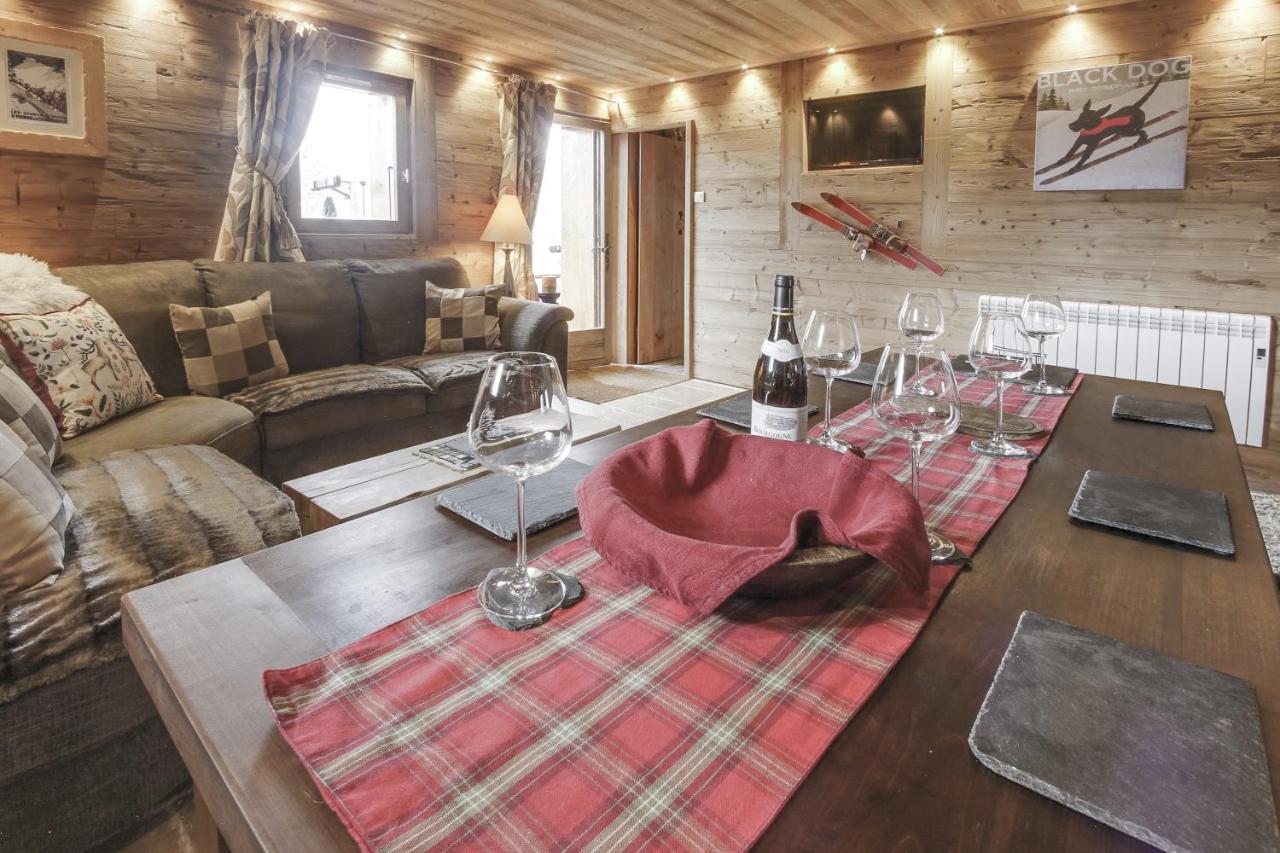 Chalet Miravidi, Montchavin-La Plagne, Jacuzzi & Sauna Exterior foto